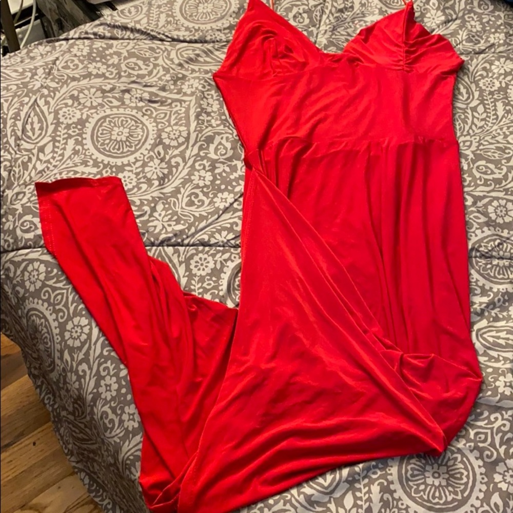 Sexy red dress